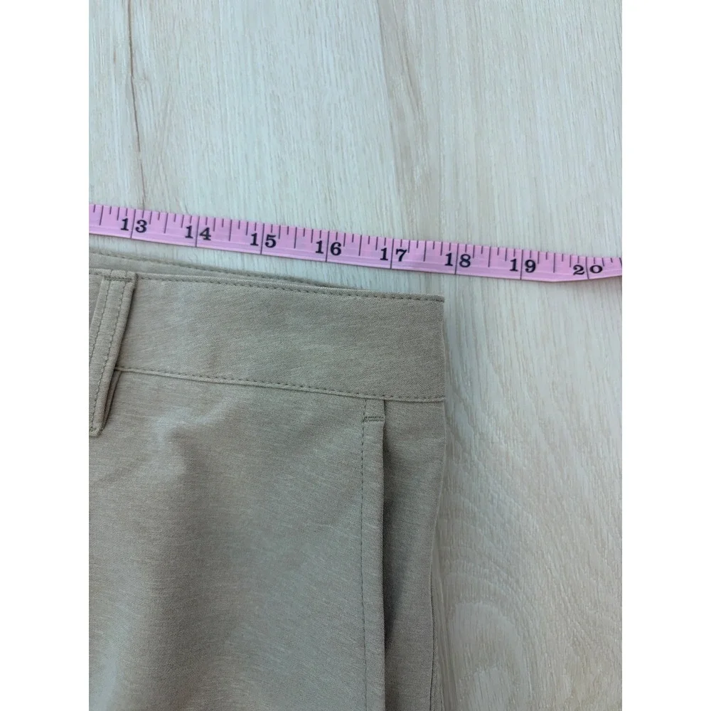 Hurley Hybrid Shorts Mens 34 Tan Khaki Stretch Performance Walkshorts Surf
